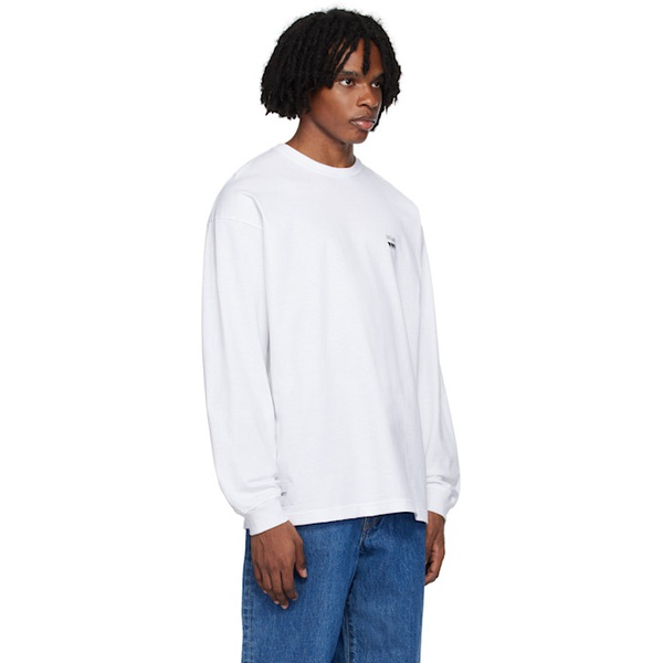  WTAPS White OBJ 02 Long Sleeve T-Shirt 242241M213010