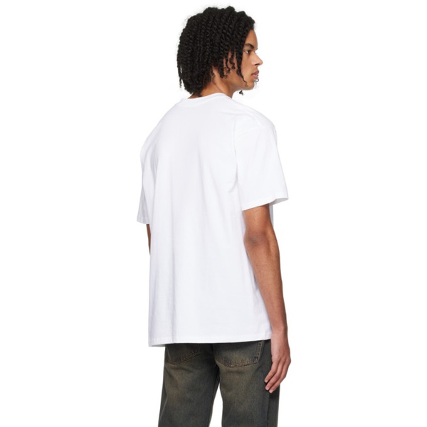  WYNN HAMLYN 오프화이트 Off-White Applique T-Shirt 241401M213001