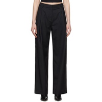 WYNN HAMLYN Black Lana Trousers 241401F087002