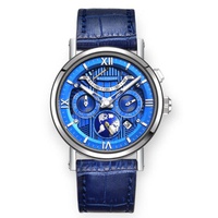 MEN'S Multimatic II Calfskin Blue Dial Watch Waldhoff Multimatic II Royal Blue