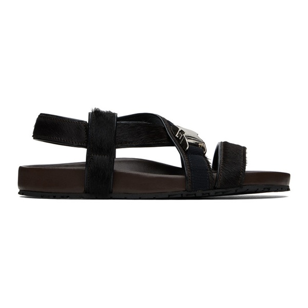  웨일즈 보너 Wales Bonner Brown Promise Sandals 241752F124004