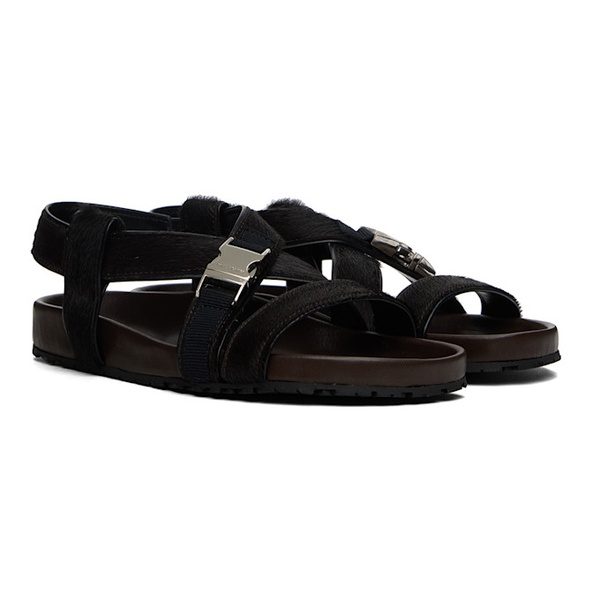  웨일즈 보너 Wales Bonner Brown Promise Sandals 241752F124004