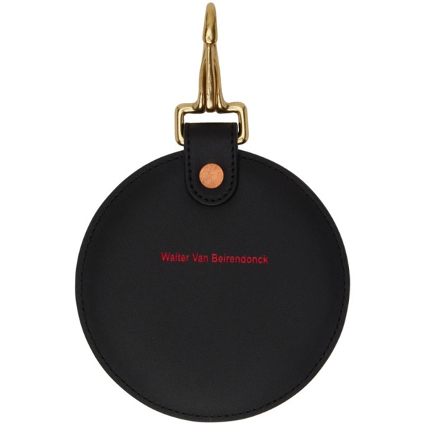  Walter Van Beirendonck Black Embossed Keychain 231278M148006