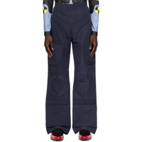Walter Van Beirendonck Navy Space Trousers 241278M191018