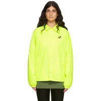 웰던 We11done Yellow Polyester Windbreaker Jacket 221327F063007