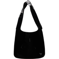 웰던 We11done Black Flat Messenger Bag 222327M170003