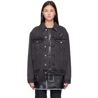 웰던 We11done Black Faded Denim Jacket 232327F060003