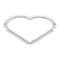 웰던 We11done Silver Spike Heart Bracelet 231327F020001