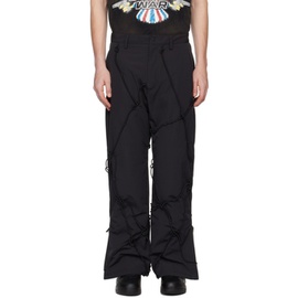 Who Decides War Black add 에디트 Edition Padded Trousers 232389M191010