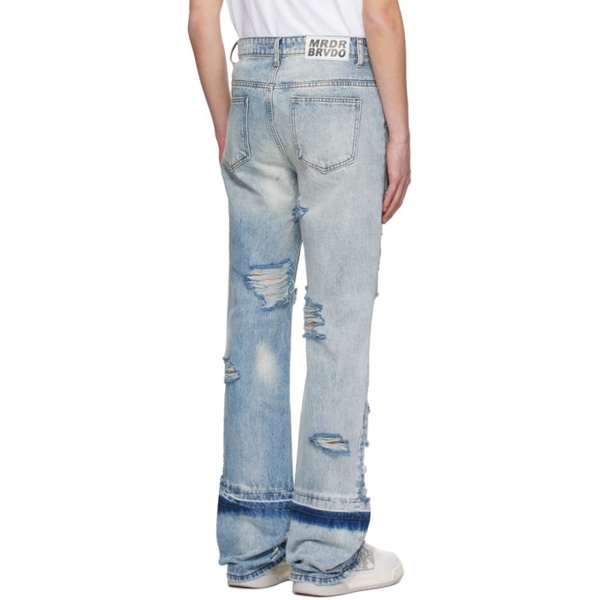  Who Decides War Blue Gnarly Jeans 241389M186010