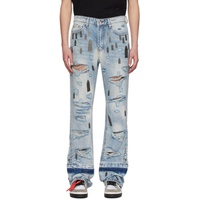 Who Decides War Blue Amplified Gnarly Jeans 241389M186012