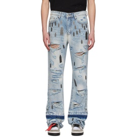 Who Decides War Blue Amplified Gnarly Jeans 241389M186012