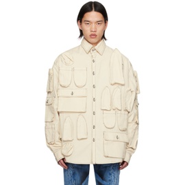 Who Decides War 오프화이트 Off-White Tech Coat 241389M180013