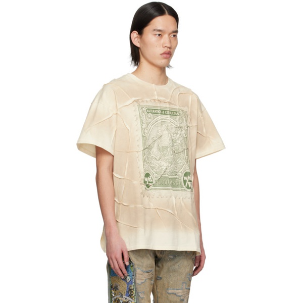 Who Decides War Beige Currency T-Shirt 241389M213060