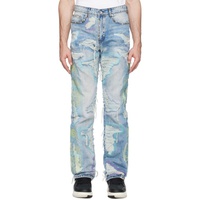 Who Decides War Blue Embroidered Jeans 241389M186015