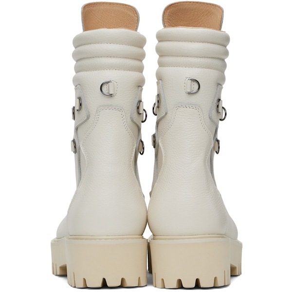  Who Decides War White Field Boots 241389M255002