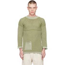 XENIA TELUNTS Green Bubbly Sweater 231955M201000