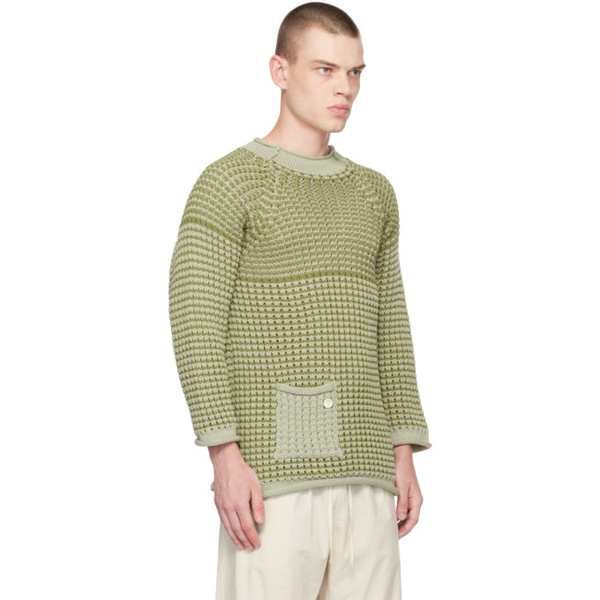  XENIA TELUNTS Green Bubbly Sweater 231955M201000