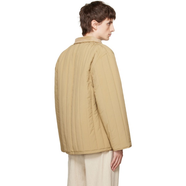  XENIA TELUNTS Beige Quilted Jacket 232955M180002