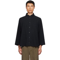 XENIA TELUNTS Black Raglan Sleeve Shirt 232955M192005