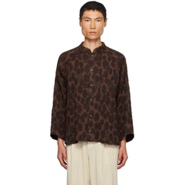 XENIA TELUNTS SSENSE Exclusive Brown Shirt 232955M192004