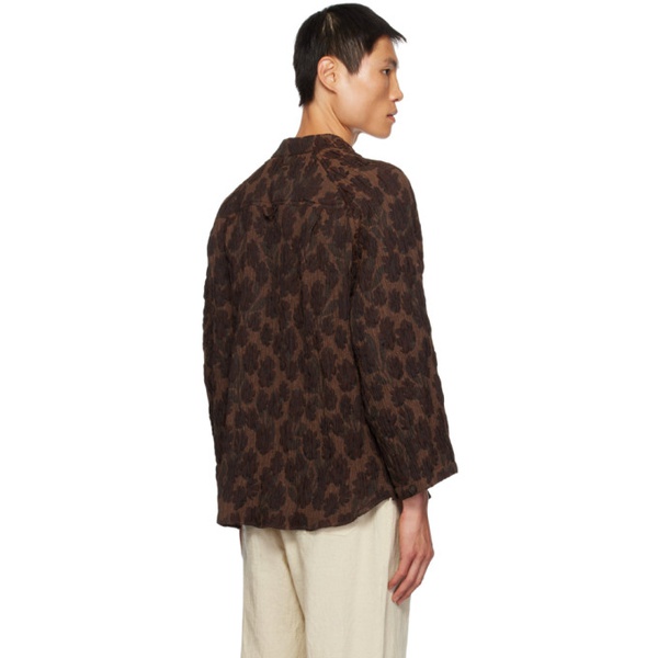  XENIA TELUNTS SSENSE Exclusive Brown Shirt 232955M192004