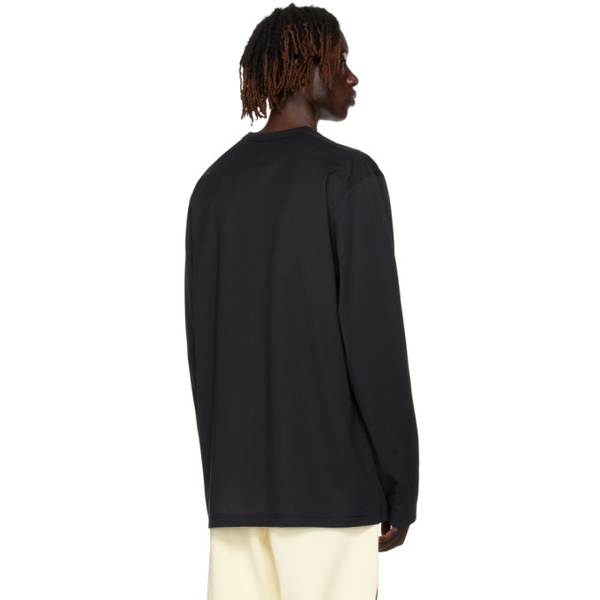  Y-3 Black Premium Long Sleeve T-Shirt 231138M213002
