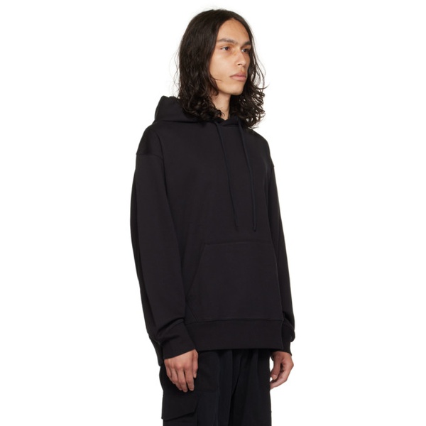  Y-3 Black Bonded Hoodie 232138M202004