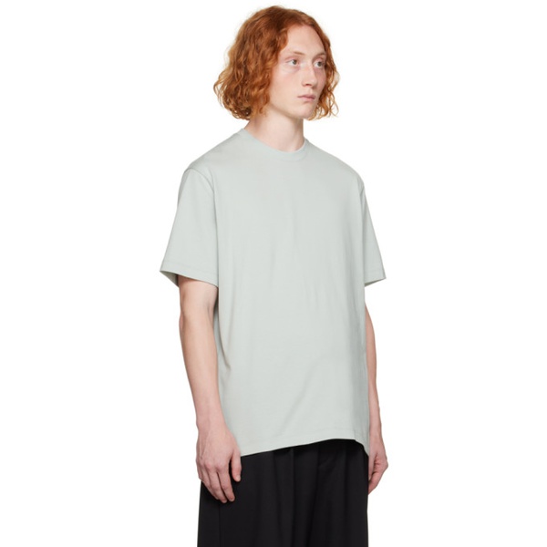  Y-3 Green Relaxed T-Shirt 232138M213021