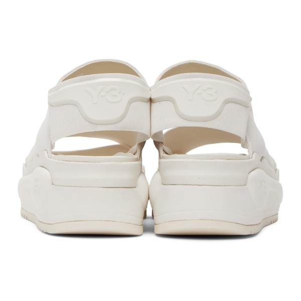  Y-3 White Rivalry Sandals 231138M234001