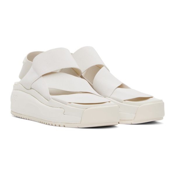  Y-3 White Rivalry Sandals 231138M234001
