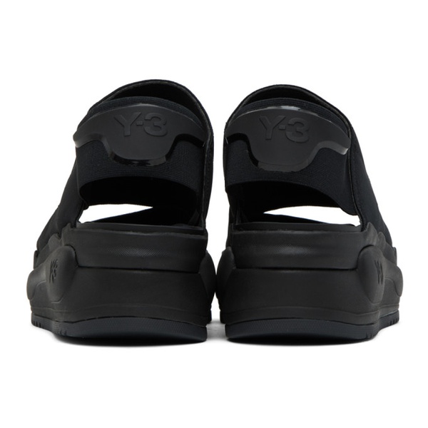  Y-3 Black Rivalry Sandals 231138M234002