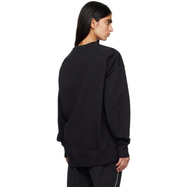  Y-3 Black Graphic Sweatshirt 241138F096005