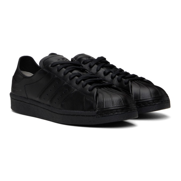  Y-3 Black Superstar Sneakers 241138F128003