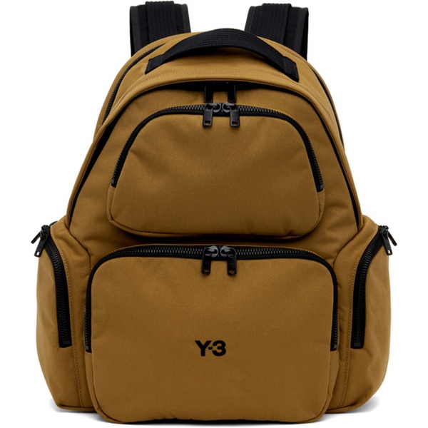  Y-3 Tan Canvas Backpack 241138M166005