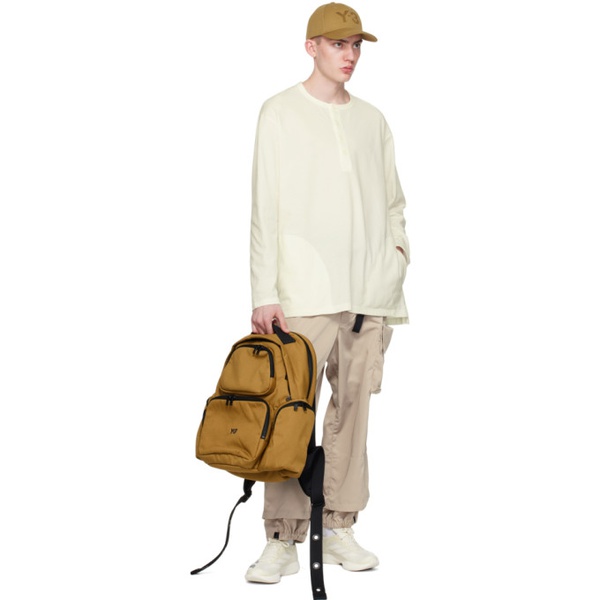  Y-3 Tan Canvas Backpack 241138M166005