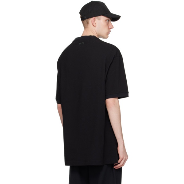  Y-3 Black Workwear T-Shirt 241138M213034