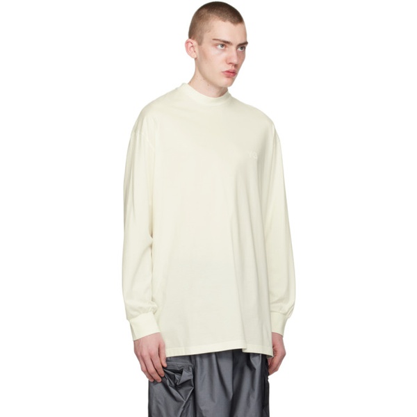  Y-3 오프화이트 Off-White Mock Neck Long Sleeve T-Shirt 241138M213043