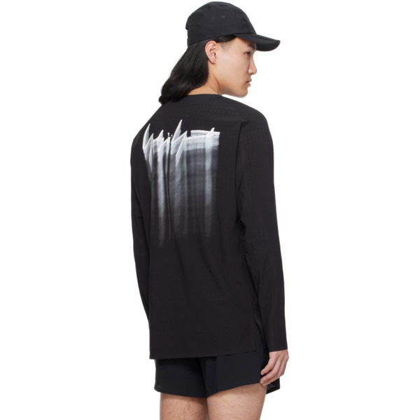 Y-3 Black Printed Long Sleeve T-Shirt 241138M213031