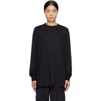 Y-3 Black Graphic Long Sleeve T-Shirt 232138M213015