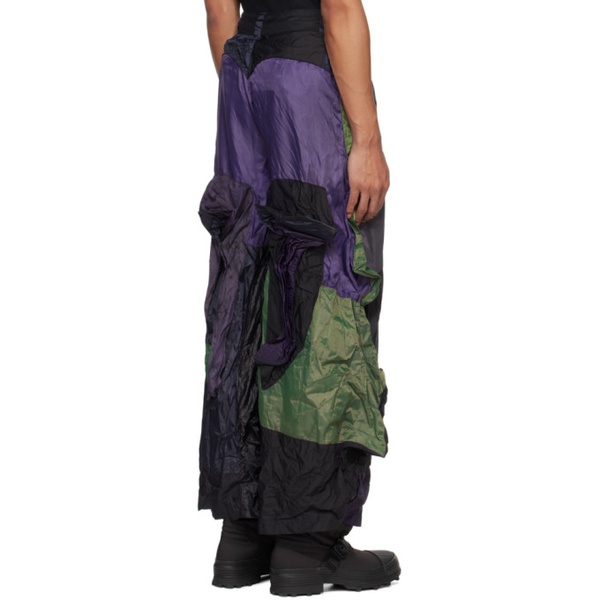  YAKU Black & Purple M Cargo Pants 241182M188000