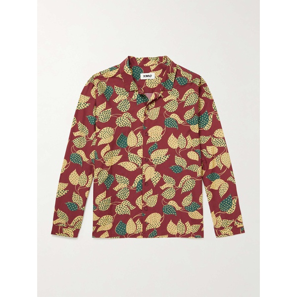  YMC Feathers Printed Cotton and Silk-Blend Shirt 43769801097085566