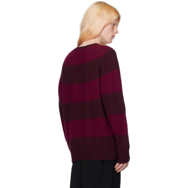  YMC Burgundy Suededhead Sweater 241161M201000