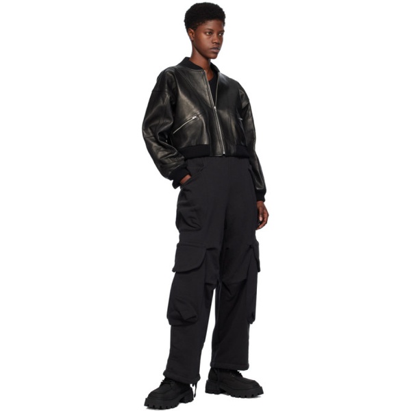 YMC Black Tenor Leather Jacket 241161F064001