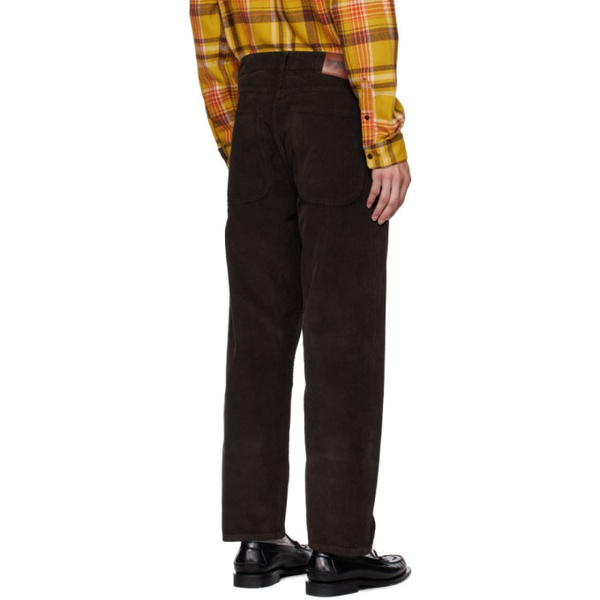  YMC Brown Bez Trousers 232161M191013
