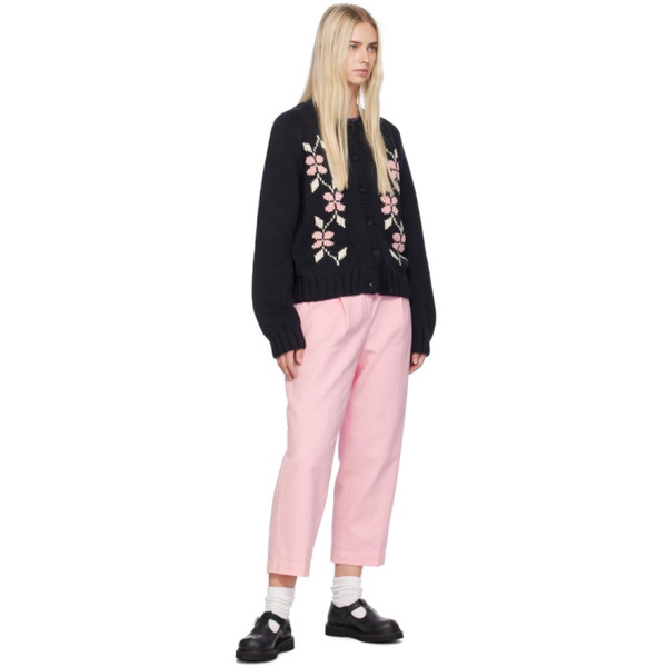  YMC Pink Market Trousers 242161F087002