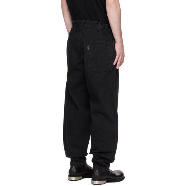  요지 야마모토 YOHJI YAMAMOTO Black Y-Baker Jeans 231573M186000