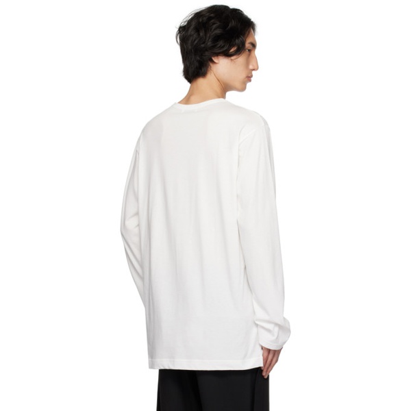  요지 야마모토 YOHJI YAMAMOTO 오프화이트 Off-White Ultima Regular Long Sleeve T-Shirt 222573M213001