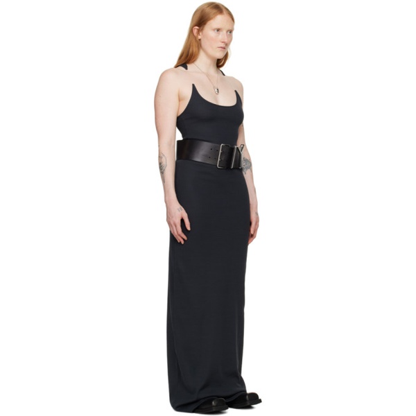  와이프로젝트 Y/Project Black Invisible Strap Maxi Dress 241893F055010