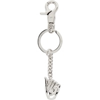 와이프로젝트 Y/Project Silver Mini Finger Heart Keychain 241893M148003